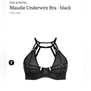 Fox & Royal, Maudie Underwire bra, strappy, sexy, 42G 42DDDD, NWT